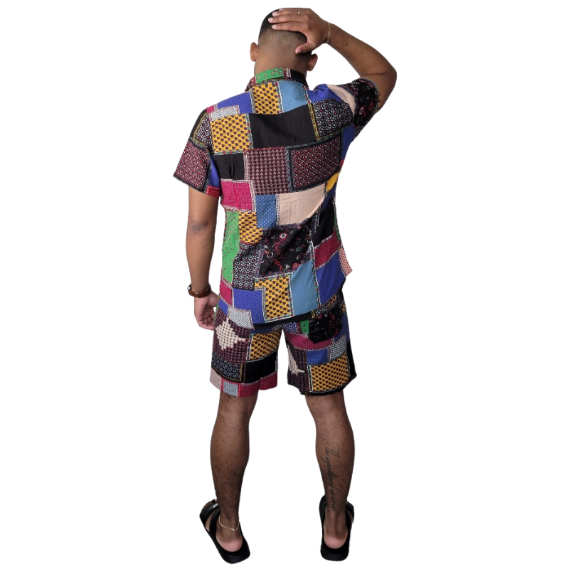 PatchWork Short Set