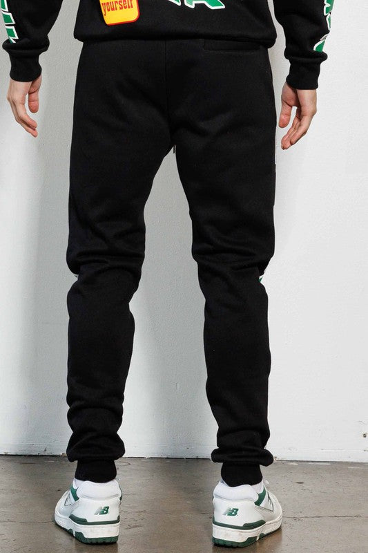 Chenile Patch Joggers