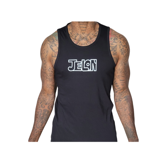 Printed Logo Tank (Black/White)