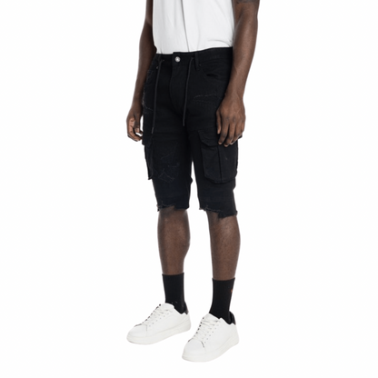 Black Denim Shorts
