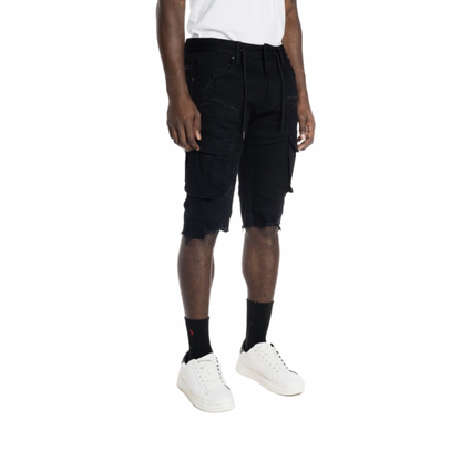 Black Denim Shorts