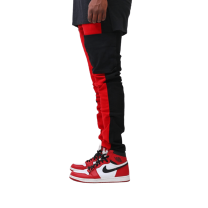 Contrast Jeans (Black/Red)