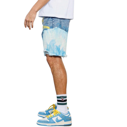 Tropical Vacation Denim Shorts
