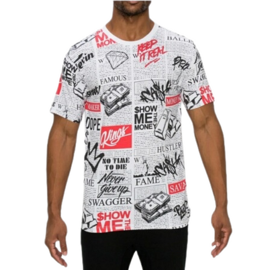 Newspaper Tee (White)