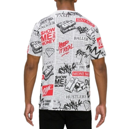 Newspaper Tee (White)