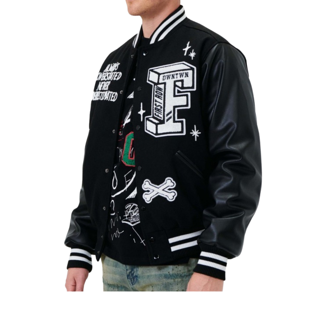 Varsity Jacket (Black/White)