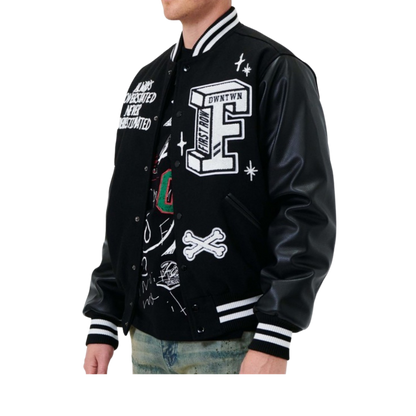 Varsity Jacket (Black/White)