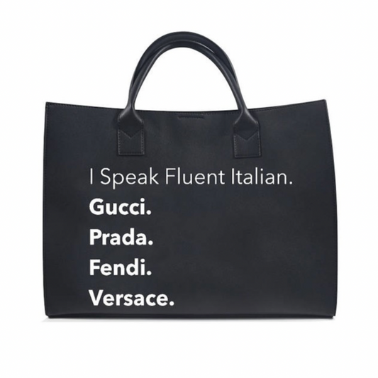 I Speak Italian Tote Bag