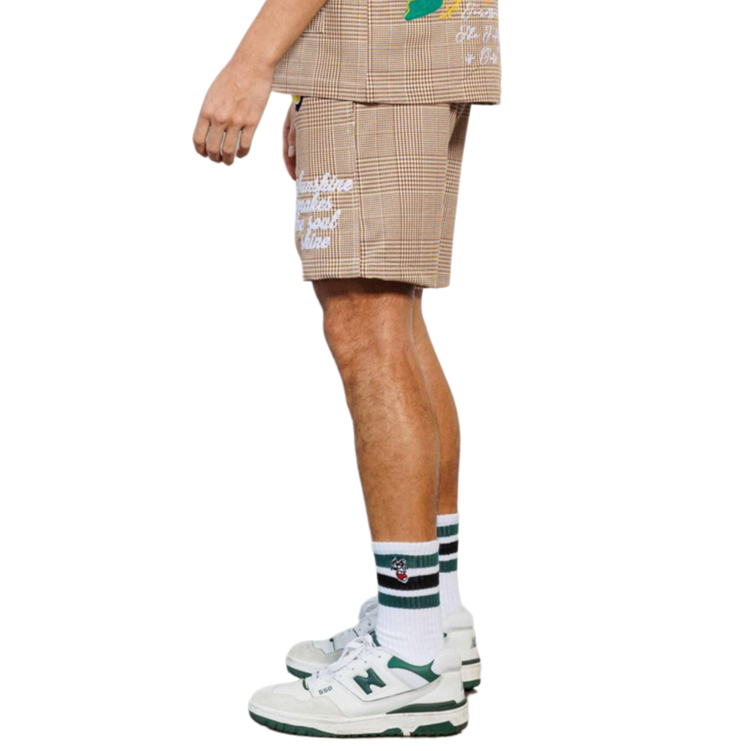 Plaid Patch Shorts