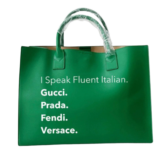 I Speak Italian Tote Bag