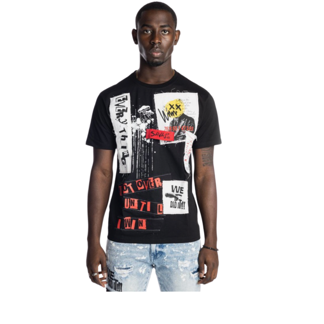 Graphic Patch Tee (Black)