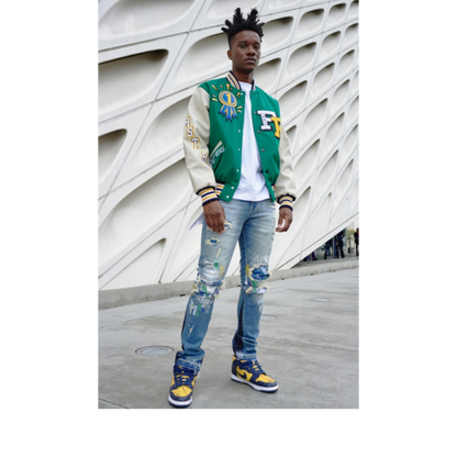 Paint Stain Jeans (Blue)