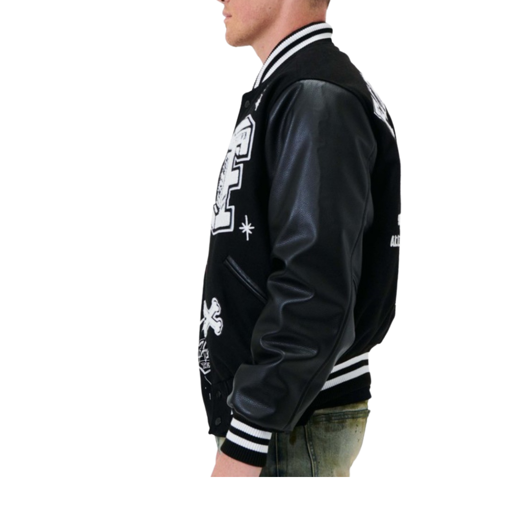 Varsity Jacket (Black/White)