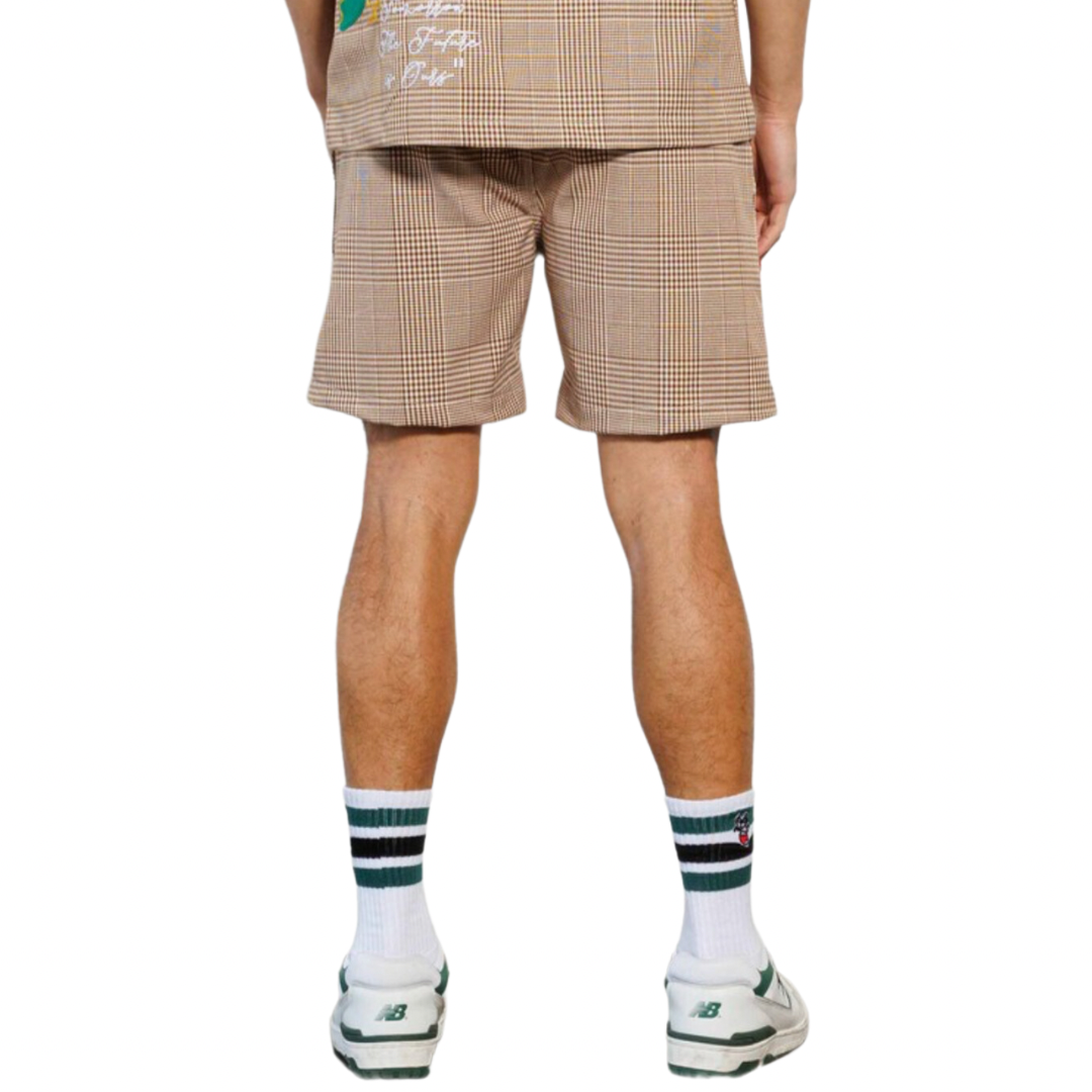 Plaid Patch Shorts