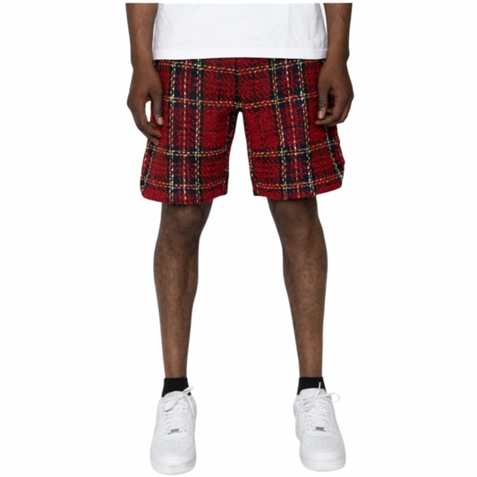 Wool Plaid Shorts